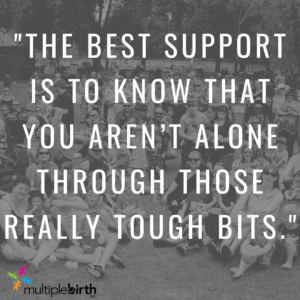 "The best support is to know that you aren't alone though those really tough bits"